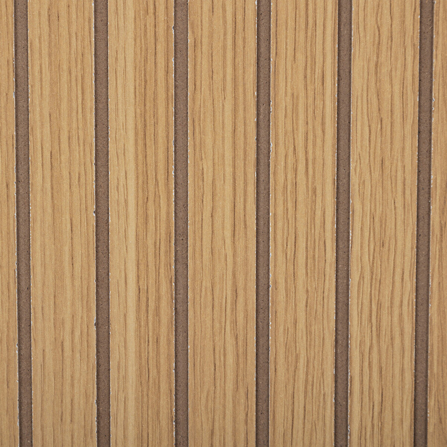 Buffet 3 portes, effet bois naturel Tasso
