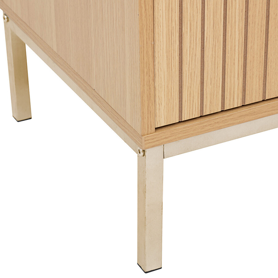 Meuble tv, effet bois naturel Tasso