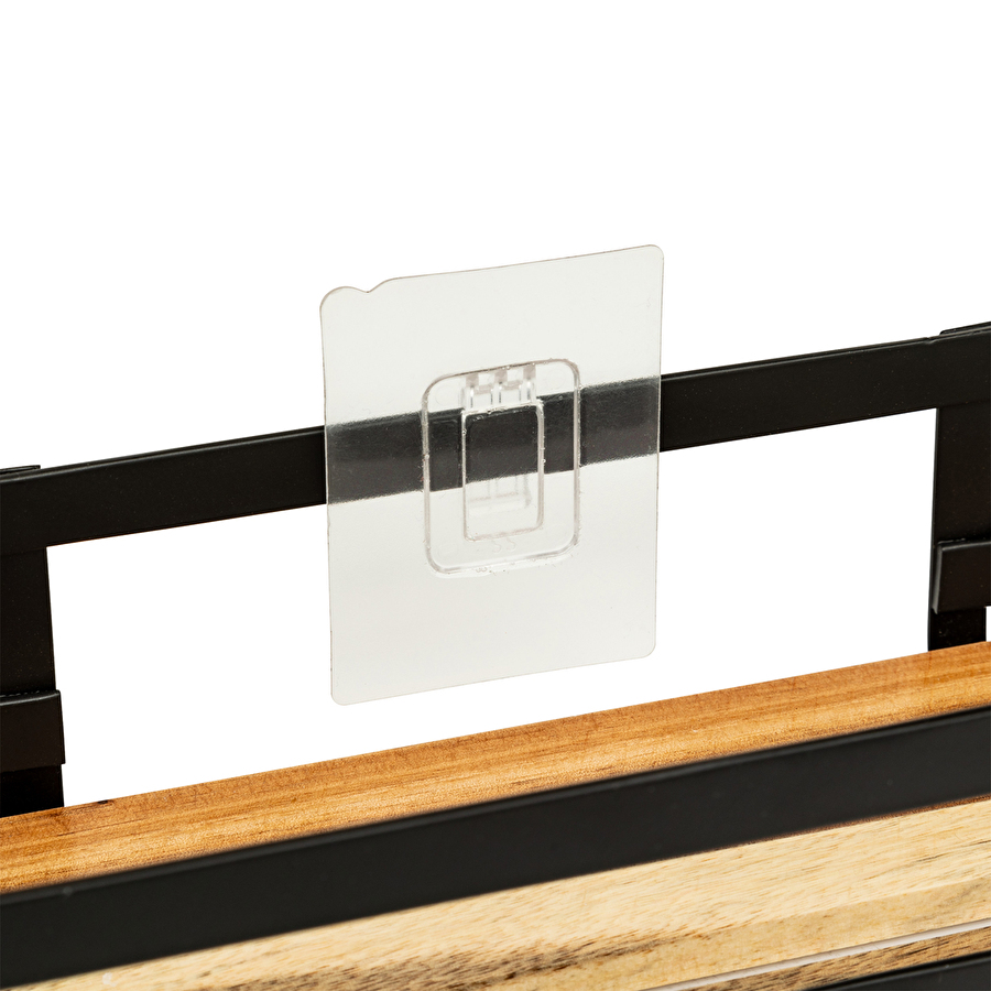 Serviteur de douche 2 niveaux, acacia Blackacia