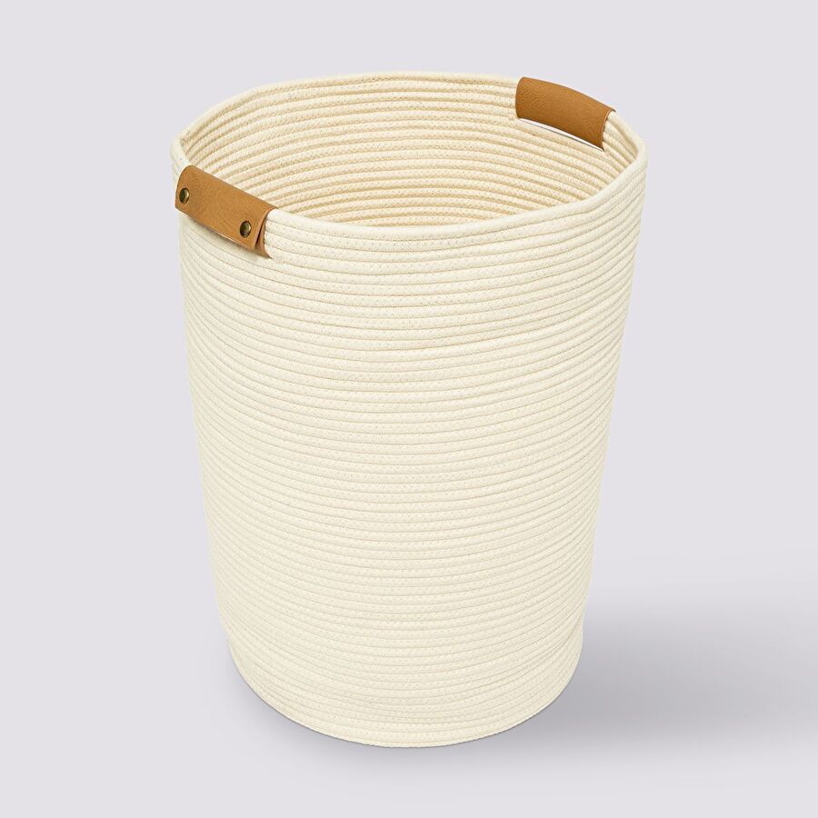 Panier à linge 80l, ivoire Duo