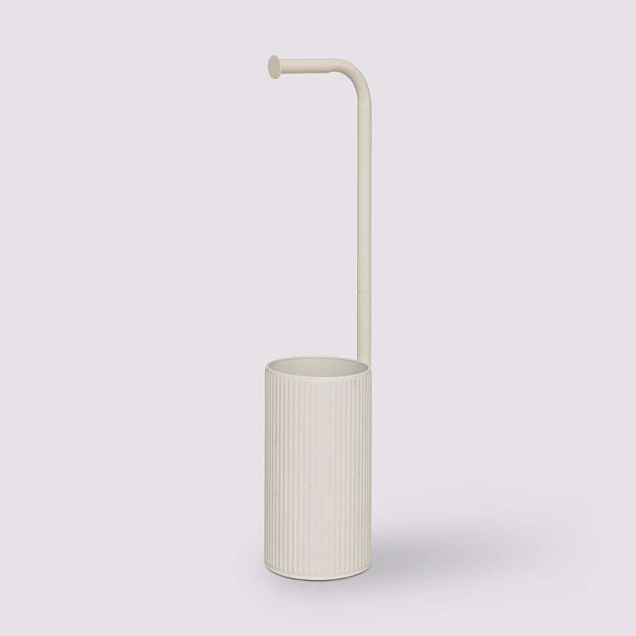 Dérouleur avec réserve papier toilette, lin Onyx
