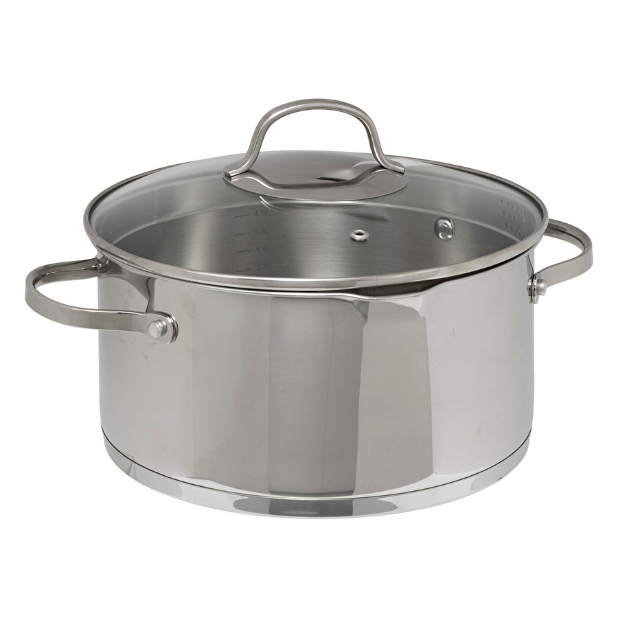 Batterie de cuisine en inox, 4 pièces + 6 protections Résilience