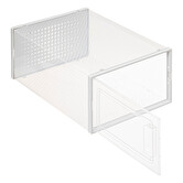 Lot de 4 boîtes range-chaussures plastique, m Fold'n box