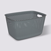 Panier en plastique 17l, gris Tila