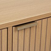 Buffet 3 portes, effet bois naturel Tasso