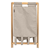 Panier à linge pliable 50l, gris Tidy box