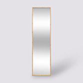 Miroir mural 125x35cm, bambou
