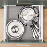 Batterie de cuisine en inox, 4 pièces + 6 protections Résilience