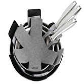 Batterie de cuisine en inox, 4 pièces + 6 protections Résilience
