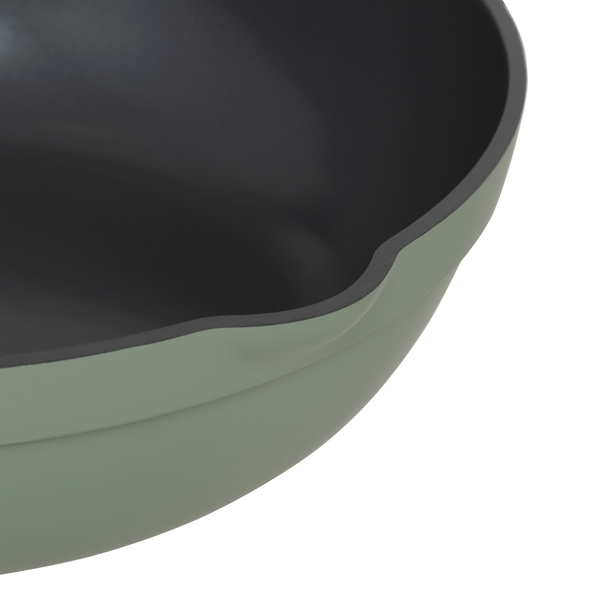 Sauteuse fonte d'aluminium vert, 28 cm