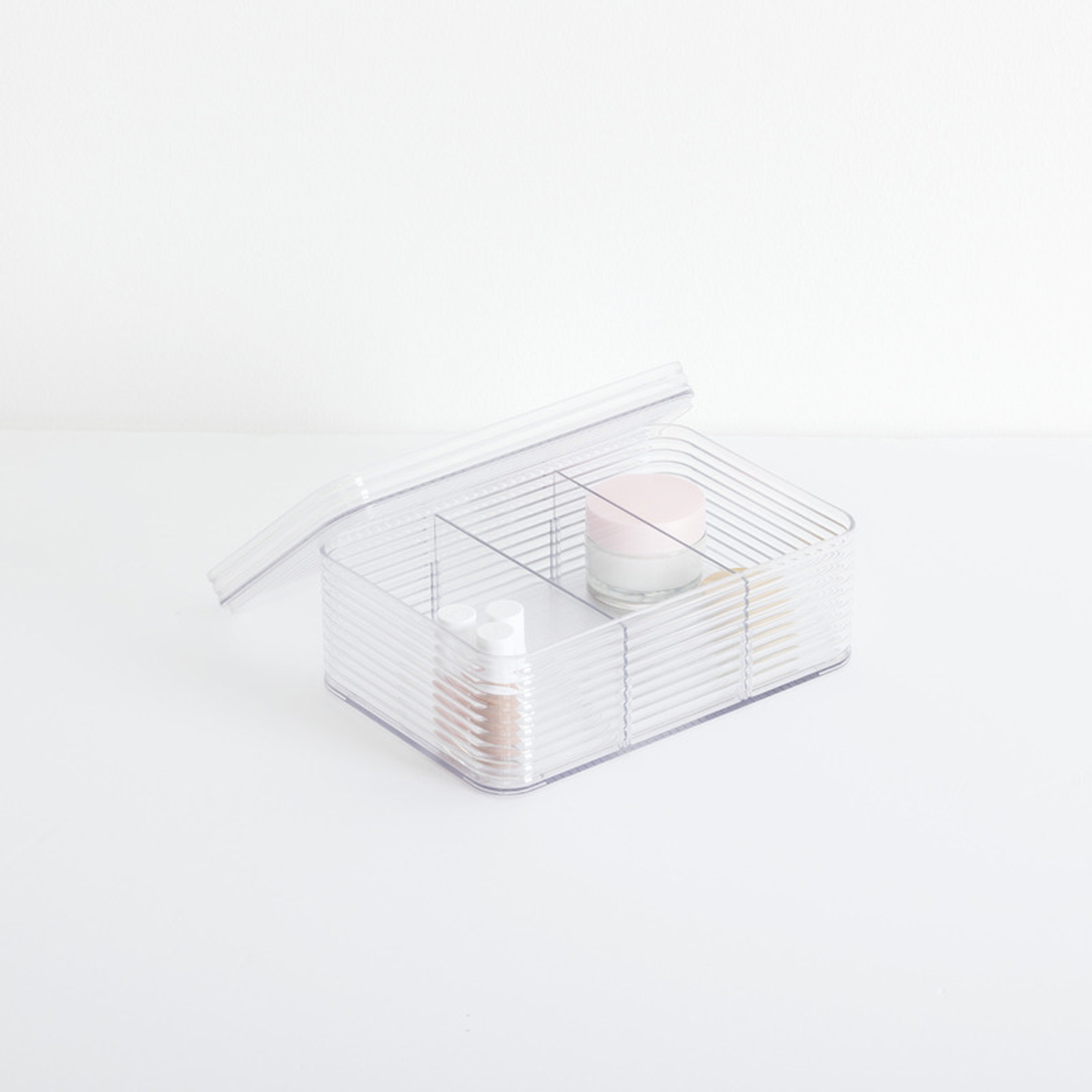 Organisateur 3 compartiments, transparent