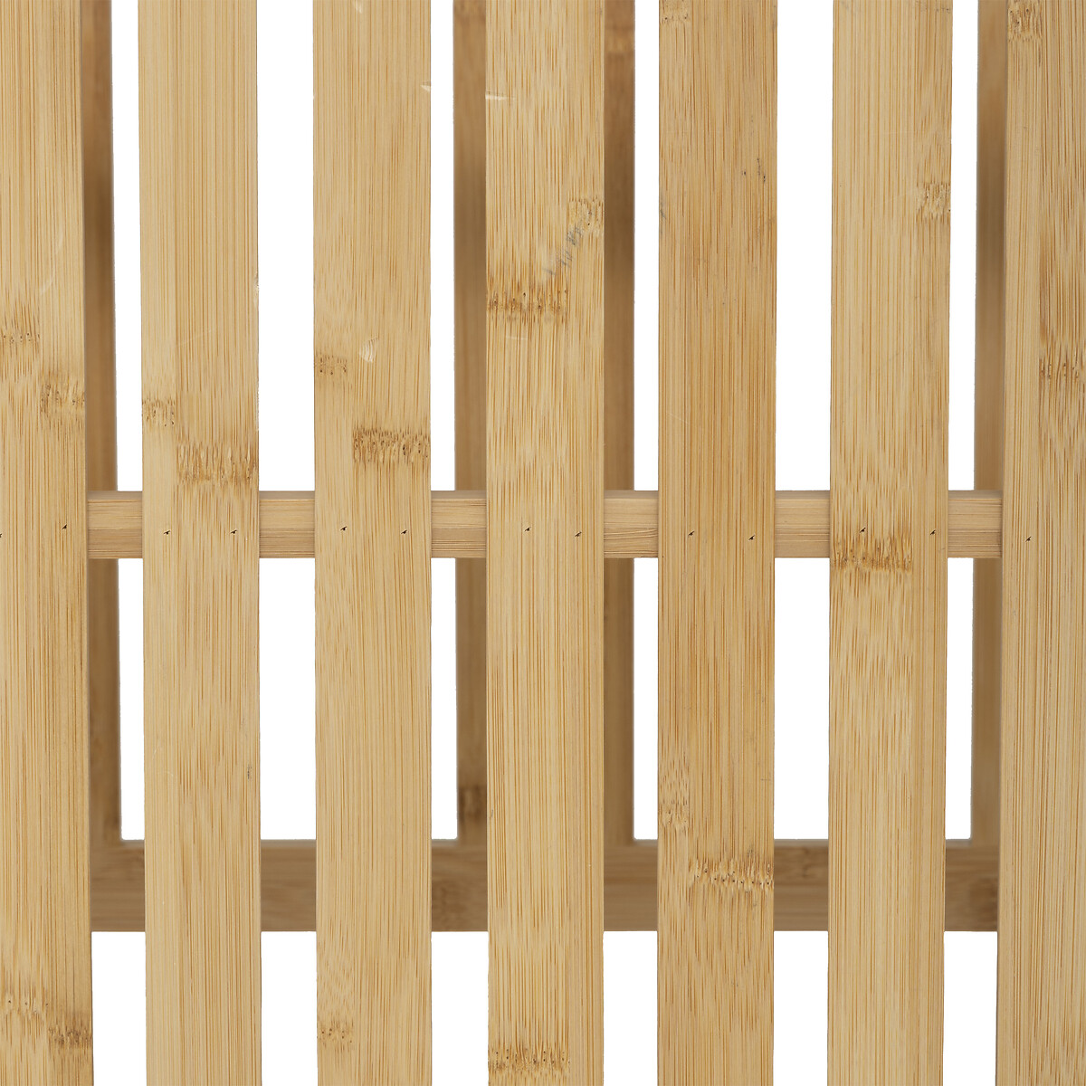 Banc de rangement avec 2 paniers, bambou
