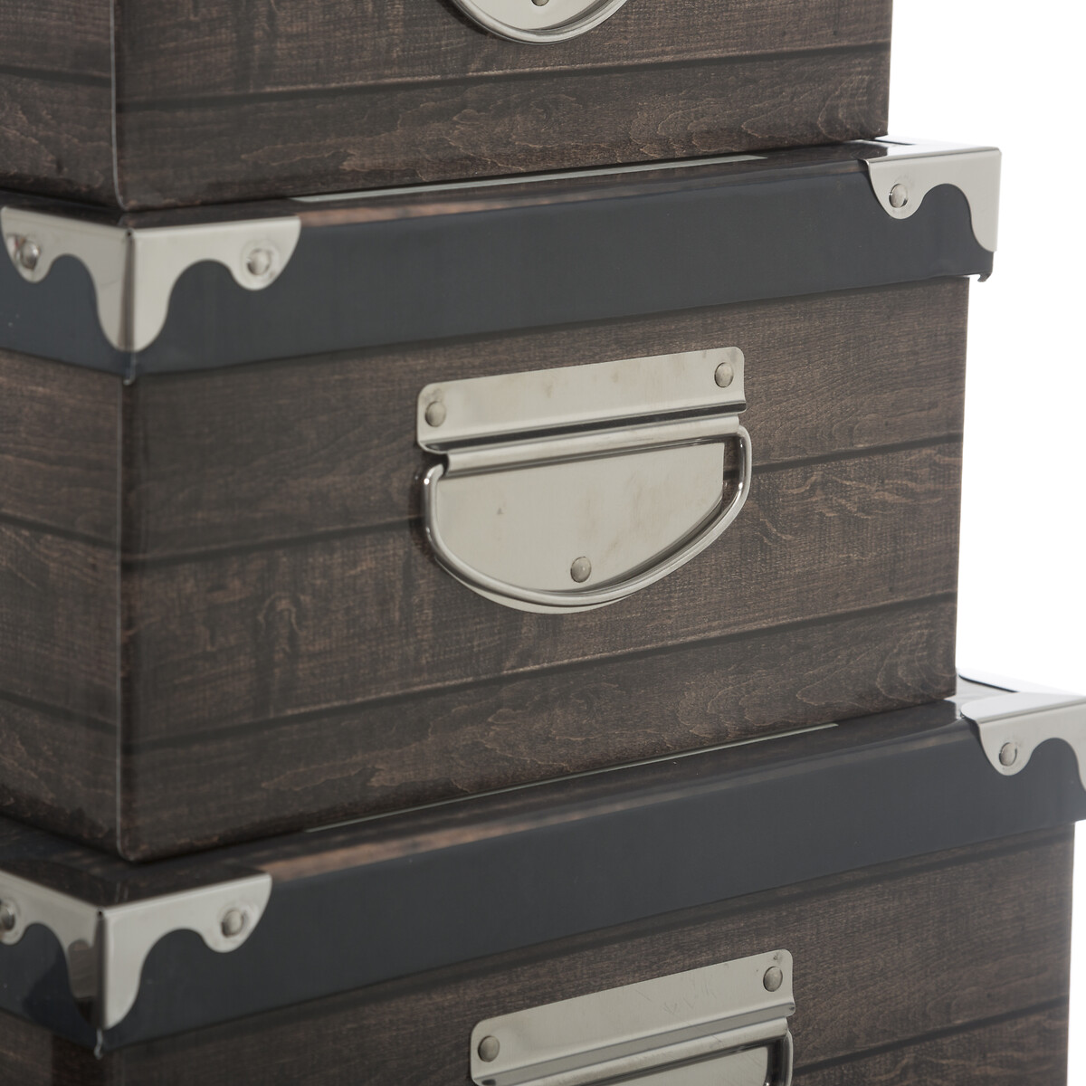 6 boites de rangement, multicolore