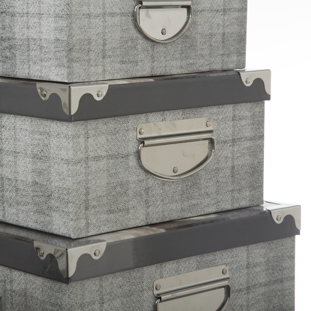 6 boites de rangement, multicolore