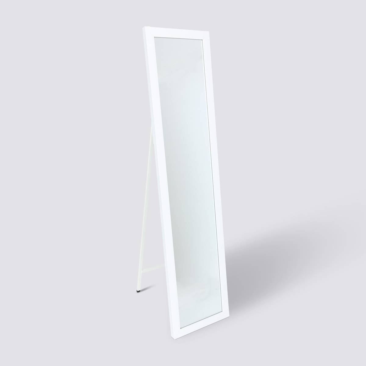 Miroir sur pied 155x35 cm, blanc