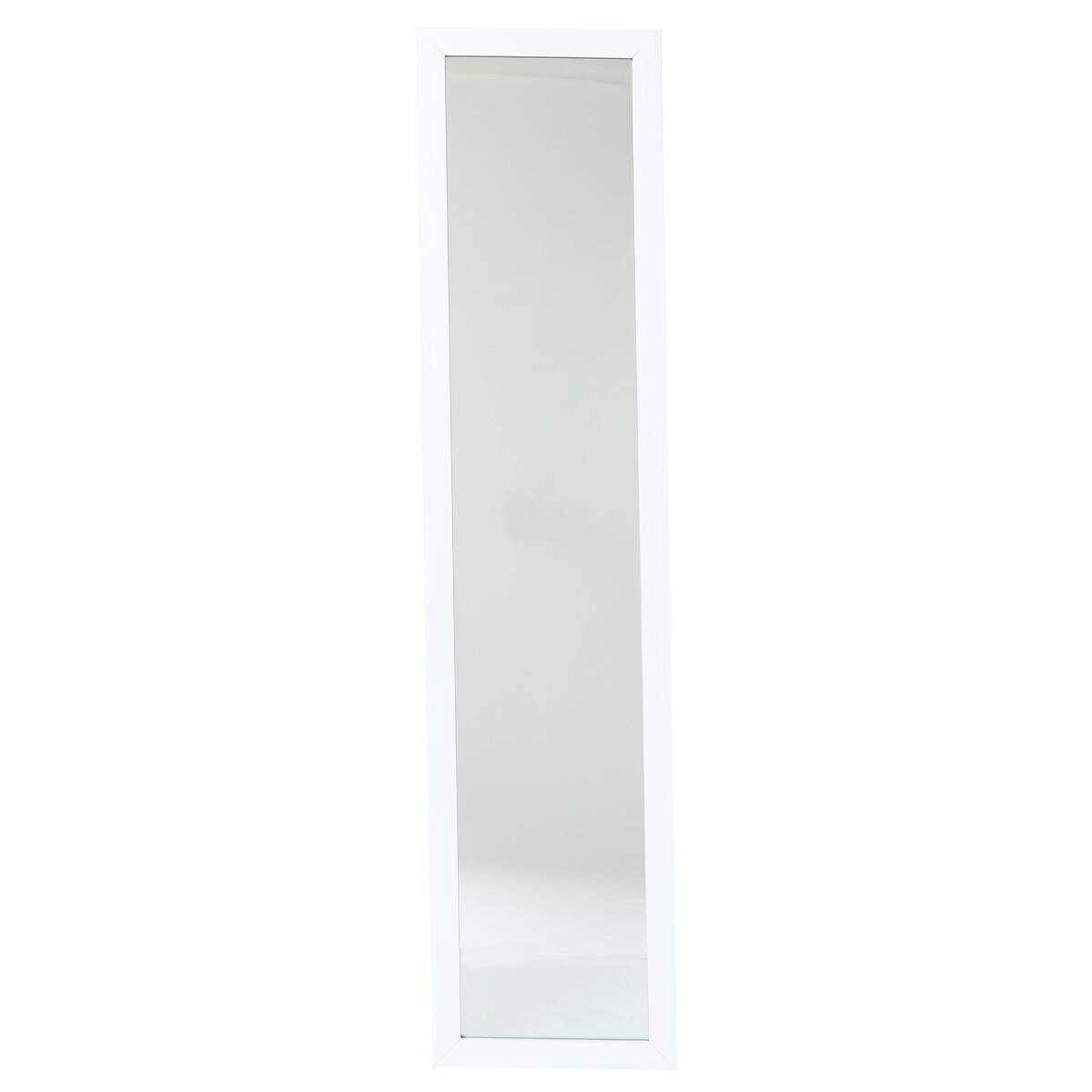 Miroir sur pied 155x35 cm, blanc