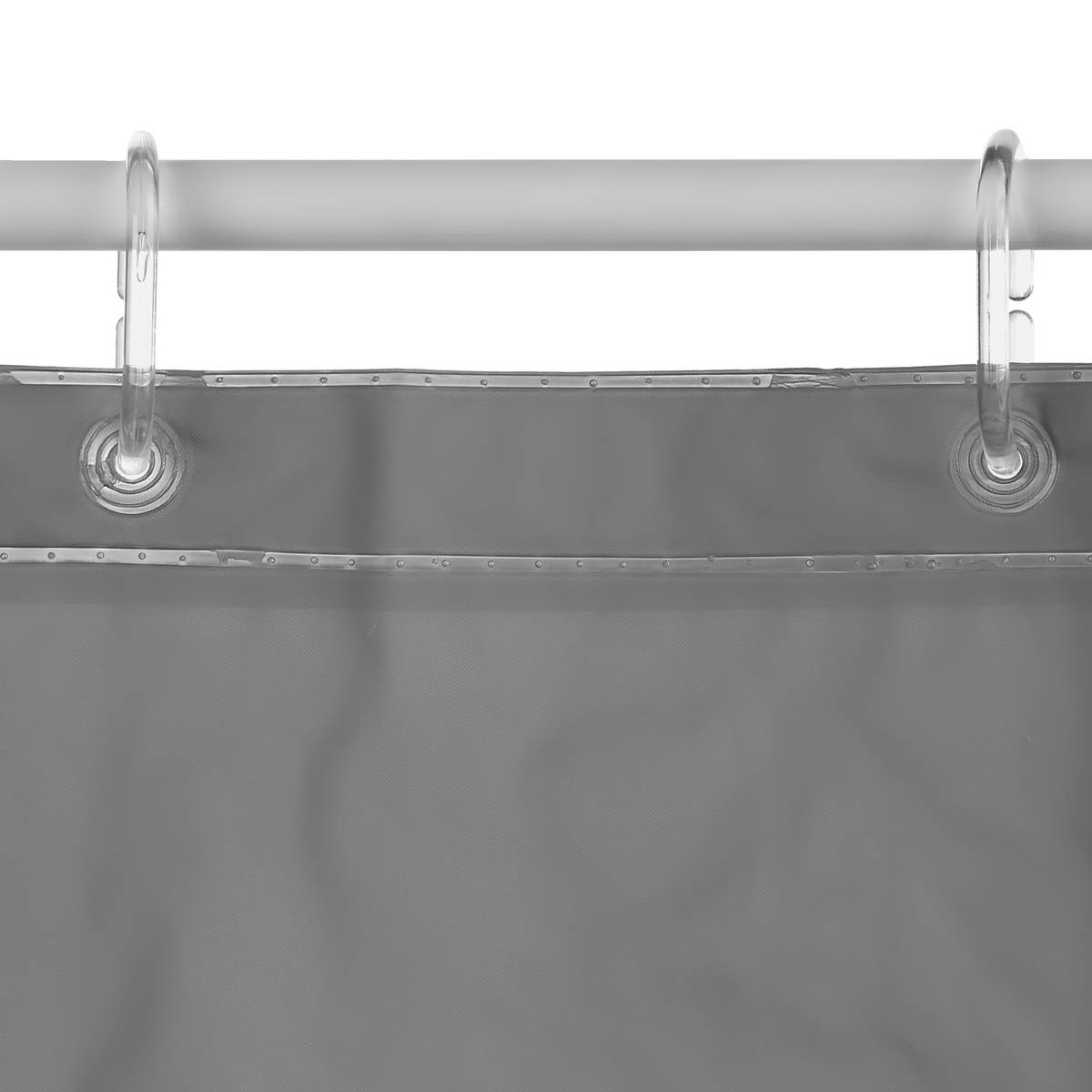 Rideau de douche 180x200cm, gris Colorama entrée de gamme