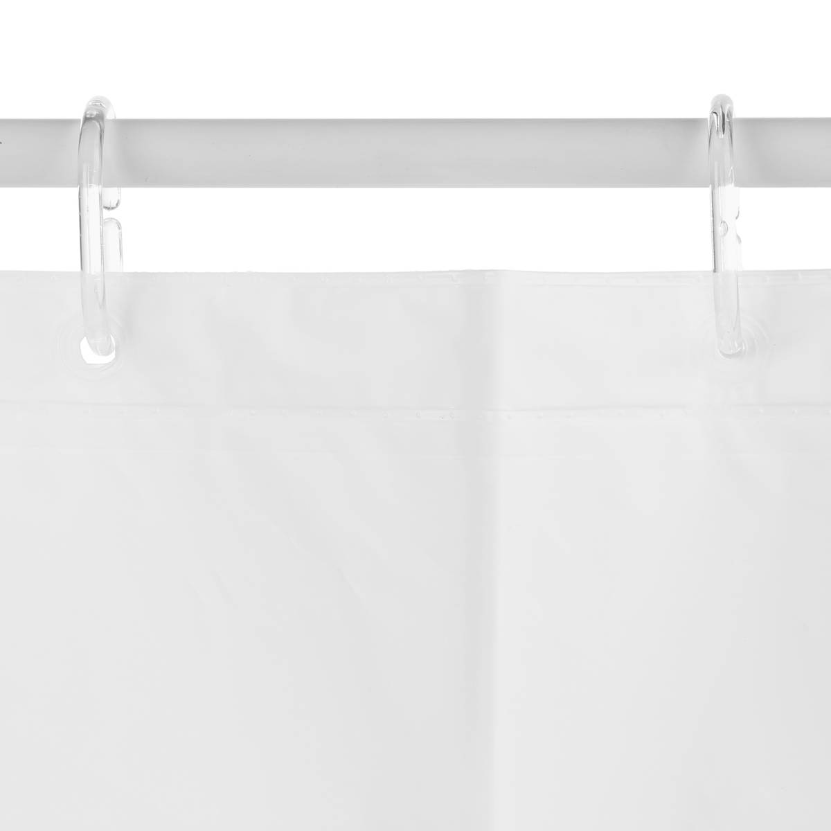 Rideau de douche 180x200cm, blanc
