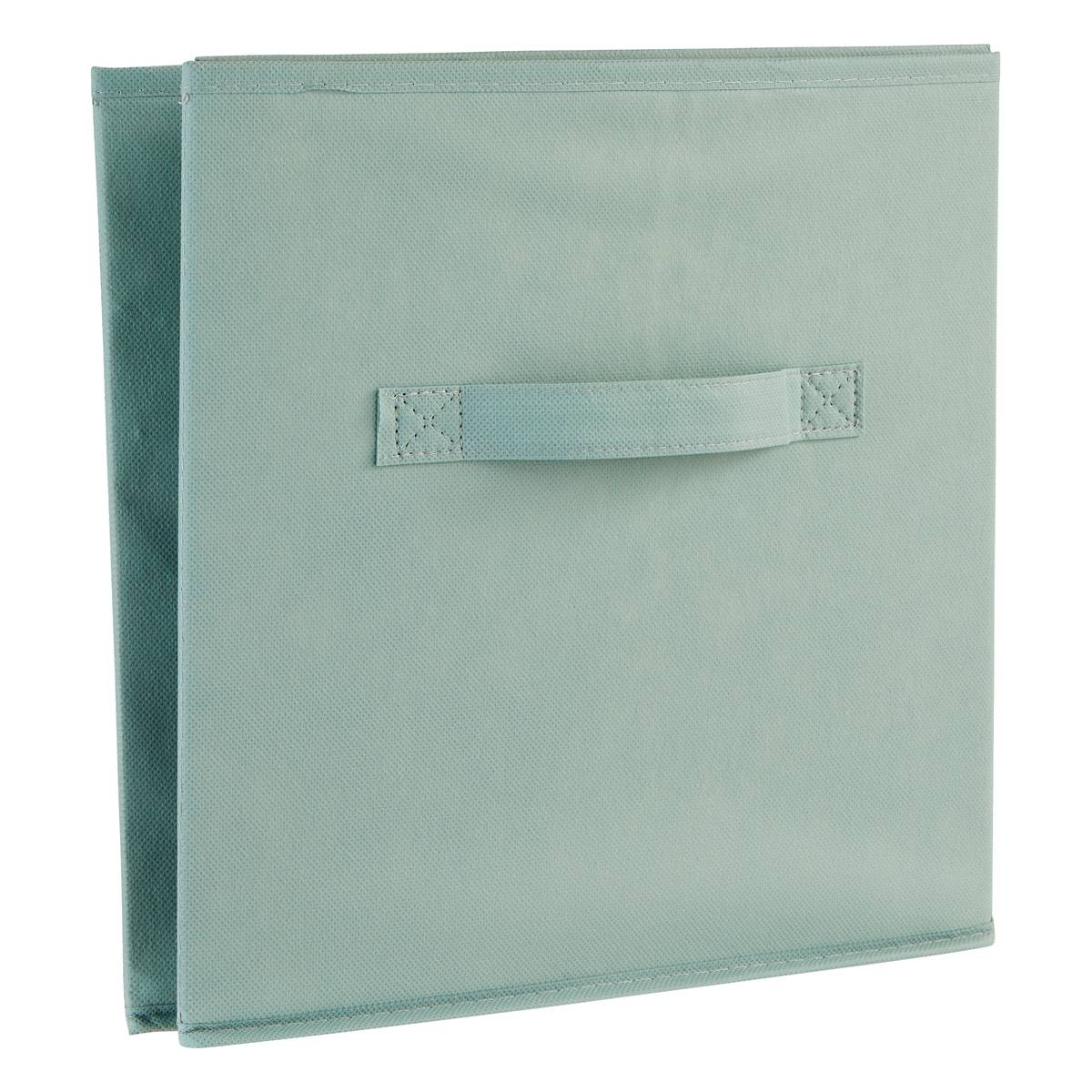Panier tissu lanière 31x31 cm, vert céladon Mix'n modul