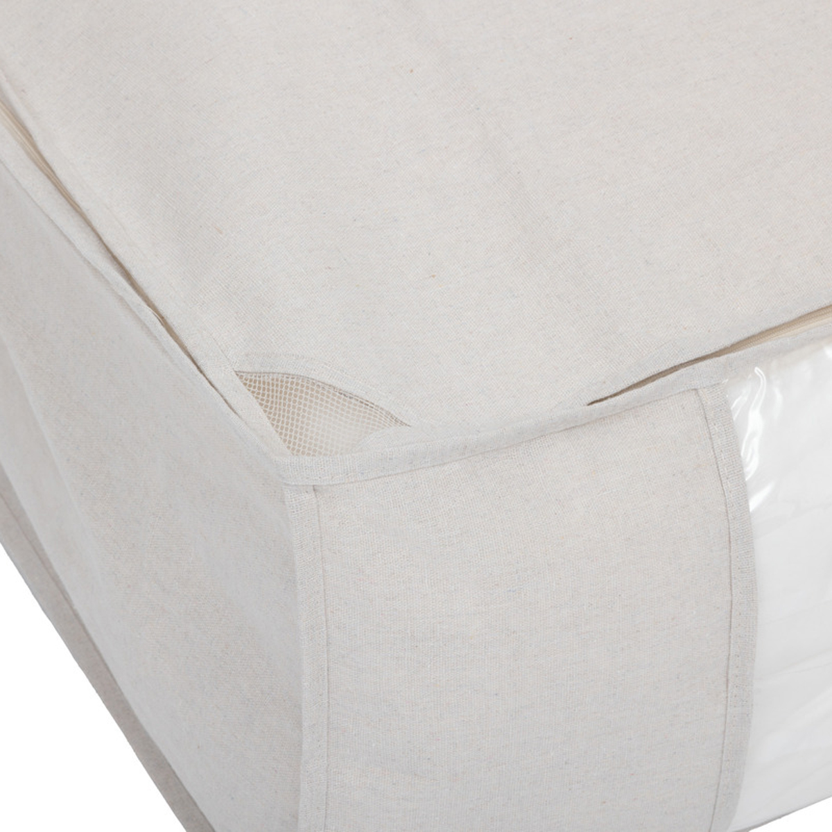 Housse de rangement lit, 100x20 cm, beige Dressy +
