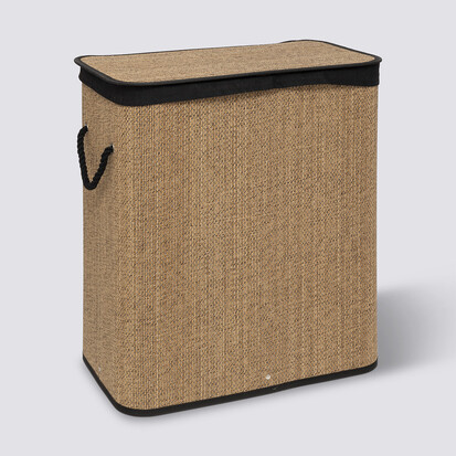 panier-a-linge-100l-bambou-et-noir