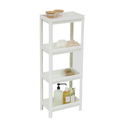 Etagère 4 niveaux, blanc 