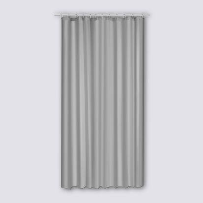 Rideau de douche 180x200cm, gris Colorama entrée de gamme
