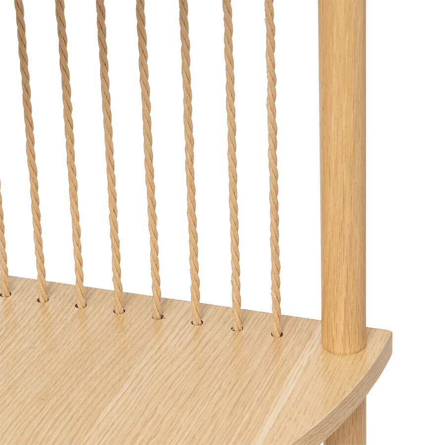 Etagère d'angle 4 niveaux, effet bois clair Kord