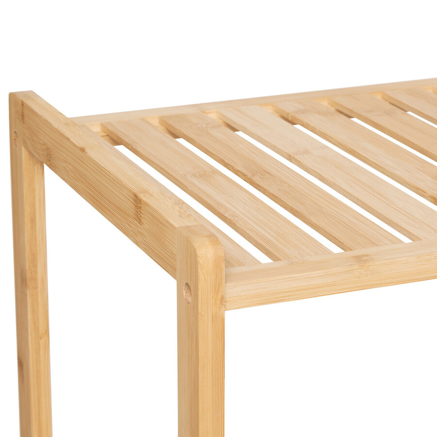Etagère avec 2 sacs à linge, bambou Tidy box