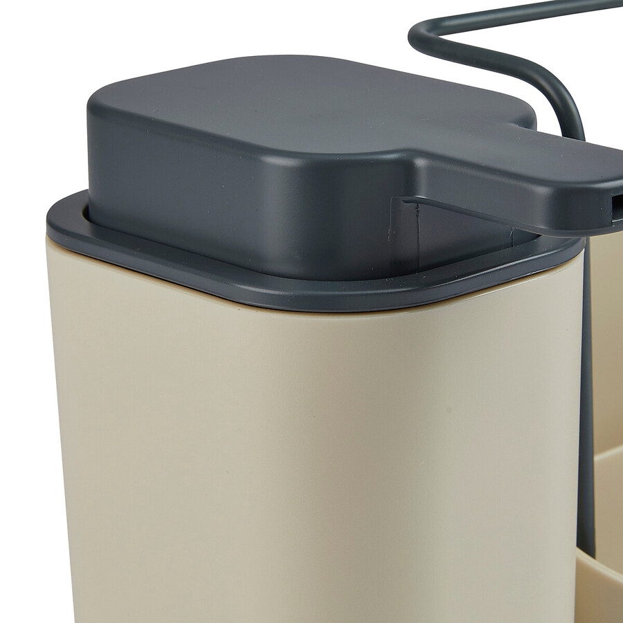 Organiseur évier avec distributeur 300ml, beige Néo