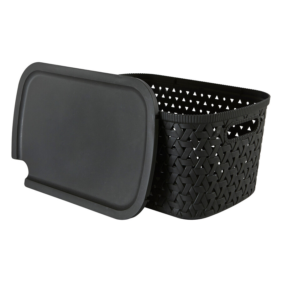 Panier en plastique 6,7l, noir Tressy