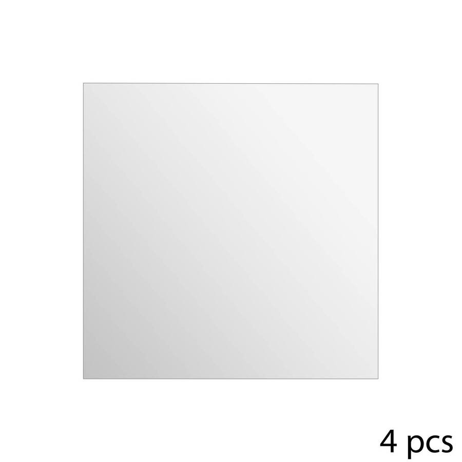 4 miroirs adhésifs carrés, 30x30 cm