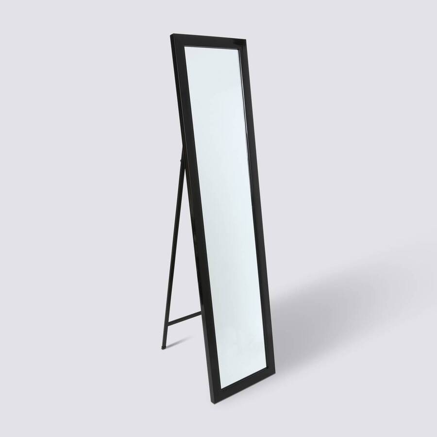 Miroir sur pied 155x35 cm, noir