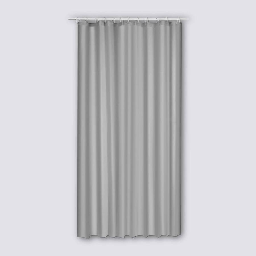 Rideau de douche 180x200cm, gris Colorama entrée de gamme