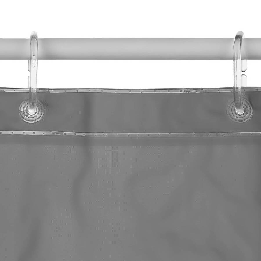 Rideau de douche 180x200cm, gris Colorama entrée de gamme