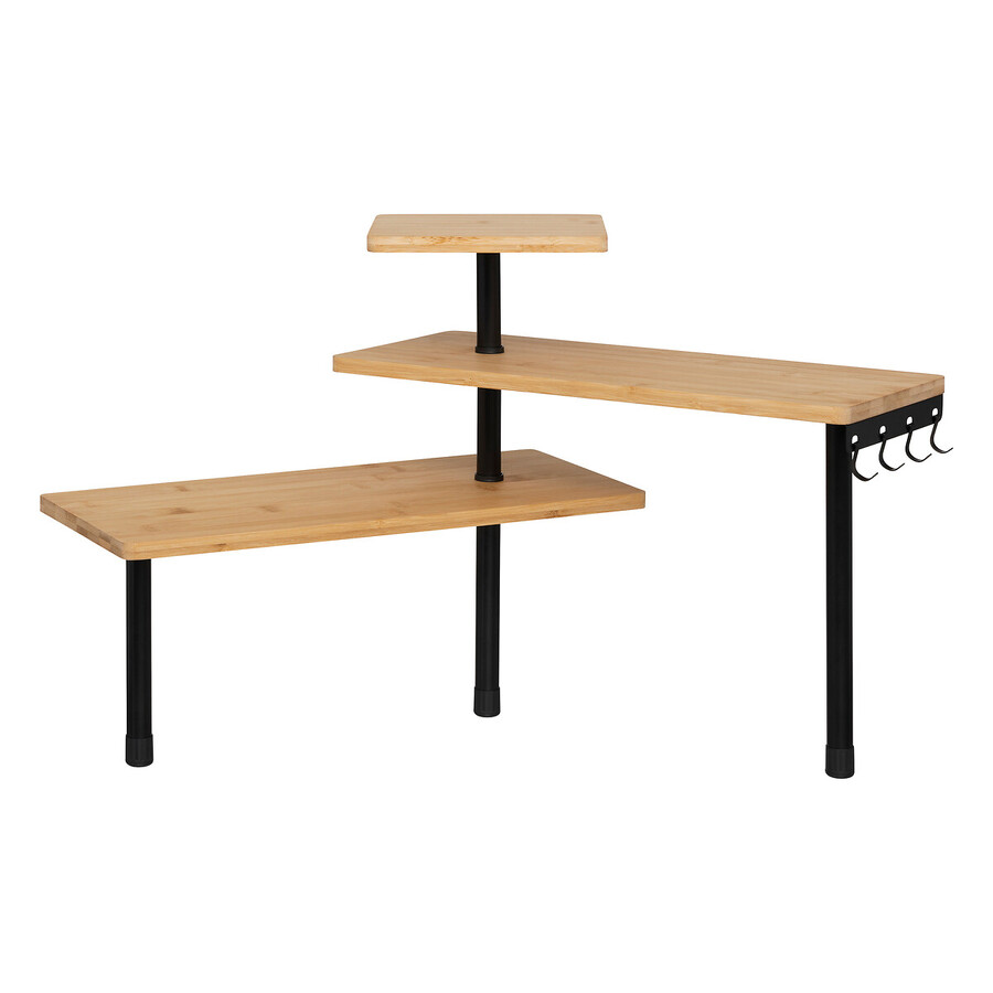 Etagère d'angle 3 niveaux, beige