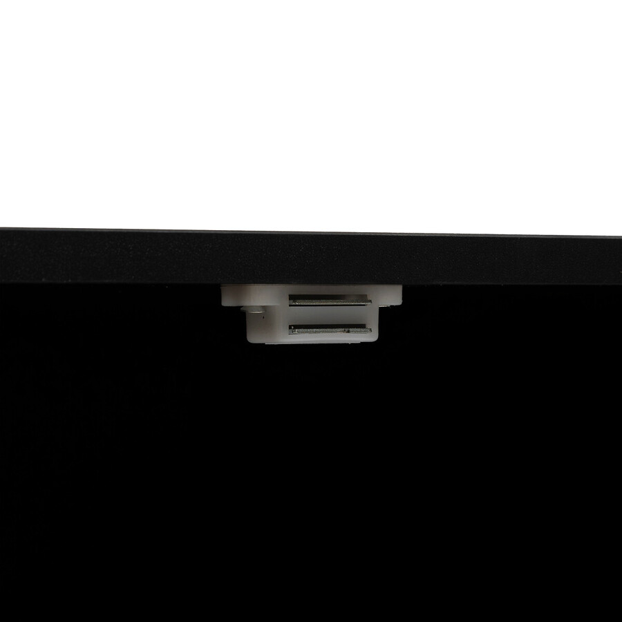 Etagère 9 cases, effet bois et noir Chevrons