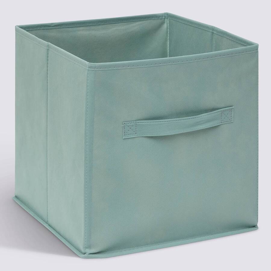 Panier tissu lanière 31x31 cm, vert céladon Mix'n modul
