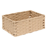3 paniers tressées, beige Tresse