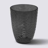 Verre à eau martelé, gris charbon Estiva