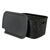 Panier en plastique 6,7l, noir Tressy