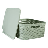 Panier en plastique 15l, sauge Tressy