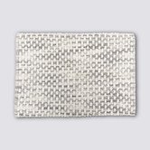 Tapis tressé, 50x75 cm, gris
