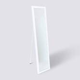 Miroir sur pied 155x35 cm, blanc