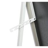 Miroir sur pied 155x35 cm, blanc