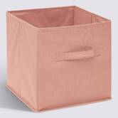 Panier tissu lanière 31x31 cm, rose blush Mix'n modul