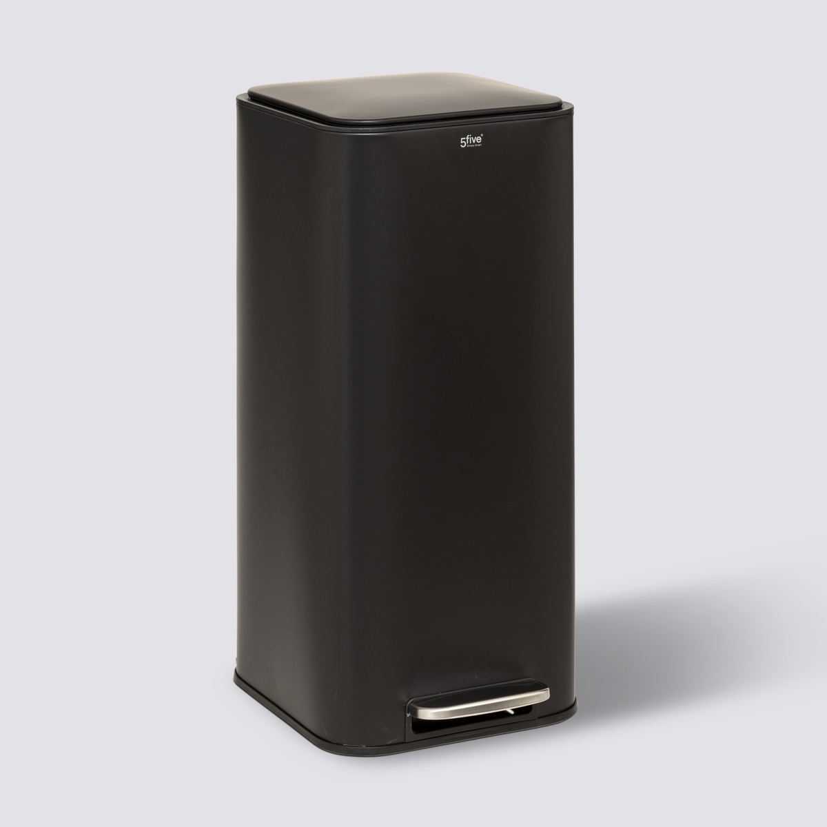 Poubelle métal 30l, noir