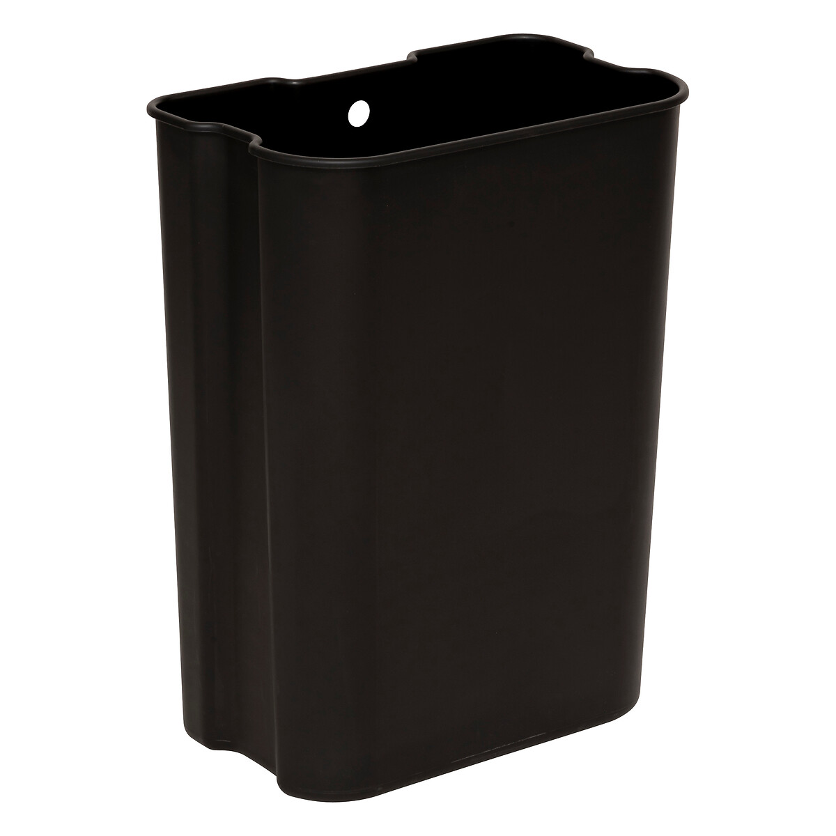 Poubelle métal 50l, inox finition mat