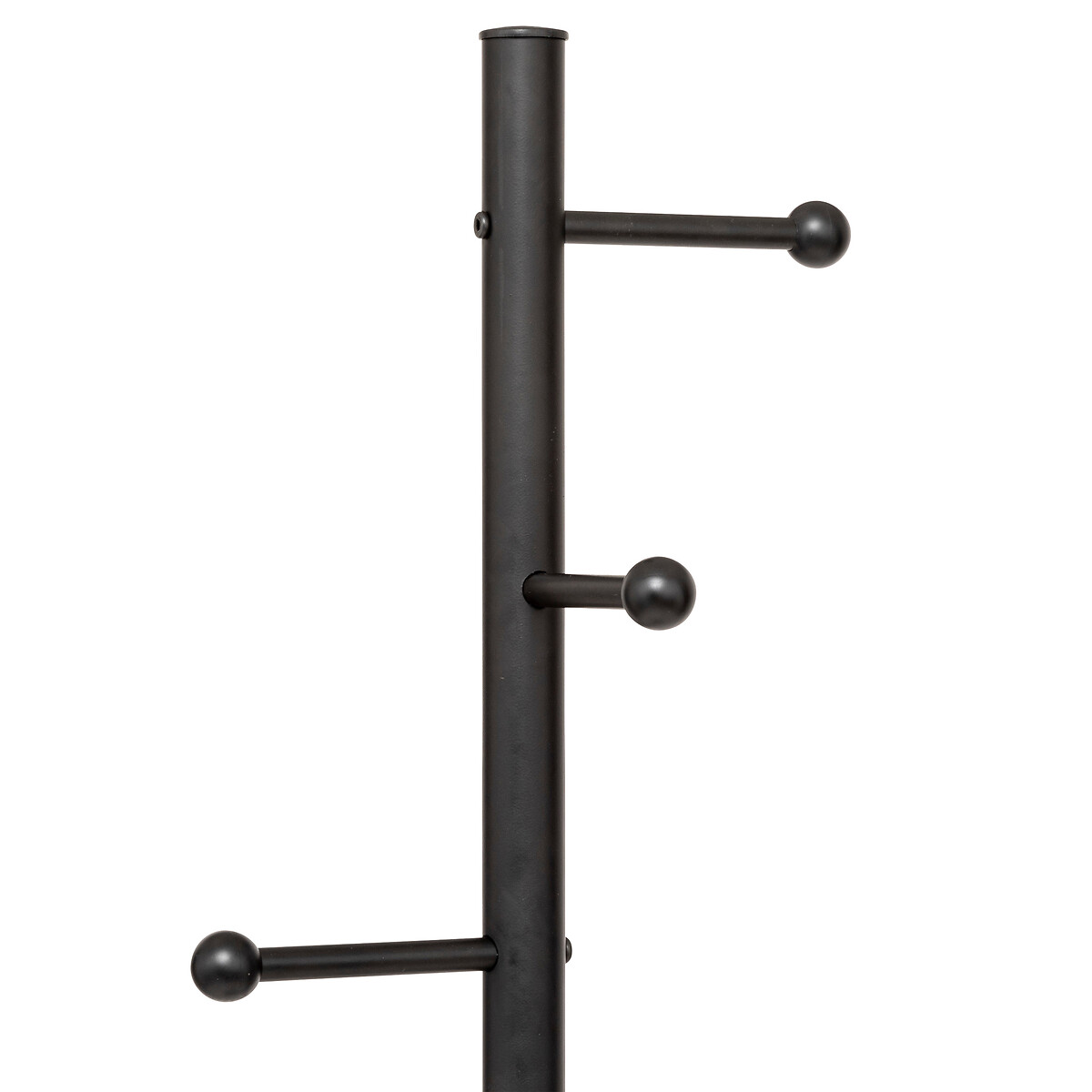 Porte-manteaux 8 crochets 173cm, noir