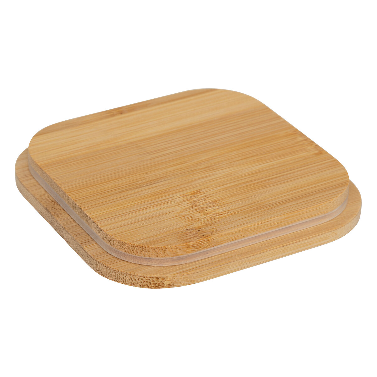 Boite de conservation métal couvercle bambou, 2l